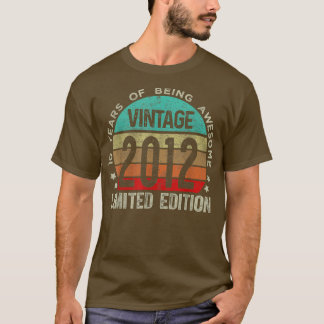 10 Year Old Gifts Vintage 2012 Limited Edition 10t T-shirt