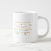 10 Years Married Elegant Anniversary Mug Gift Grote Koffiekop (Rechts)