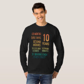 10 Years Married Funny 10th Wedding Jubileum 3 T-shirt (Voorkant volledig)