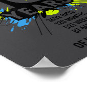 10 Years Of Being Awesome 10th Birthday Girl Boy D Poster (Hoek)