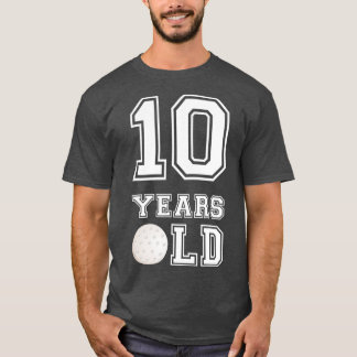 10 Years Old Golf Birthday  Boy 10th Birthday T-shirt