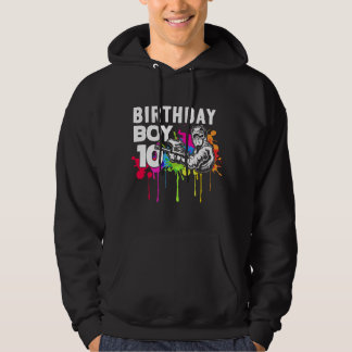 10 Years Old Paintballer Gear Gift 10th Paintball  Hoodie