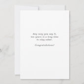 10 Years Sober Kaart (Achterkant)