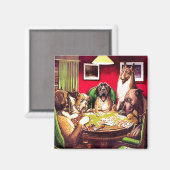 10b Poker Honden: Waterloo (ca. 1903) Magneet (Voorkant / Achterkant)