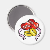 10de bruiloft Jubileum Gifts Magneet (Voorkant / Achterkant)