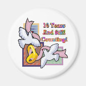 10de bruiloft Jubileum Gifts Magneet (Voorkant)