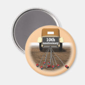 10de bruiloft Jubileum Gifts Magneet (Voorkant / Achterkant)