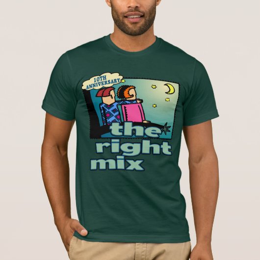 10de bruiloft Jubileum Gifts T-shirt (Voorkant)