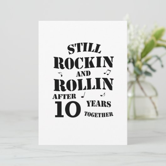 10de Jubileum - 10 jaar Jubileum paren Kaart (Staand voorkant)