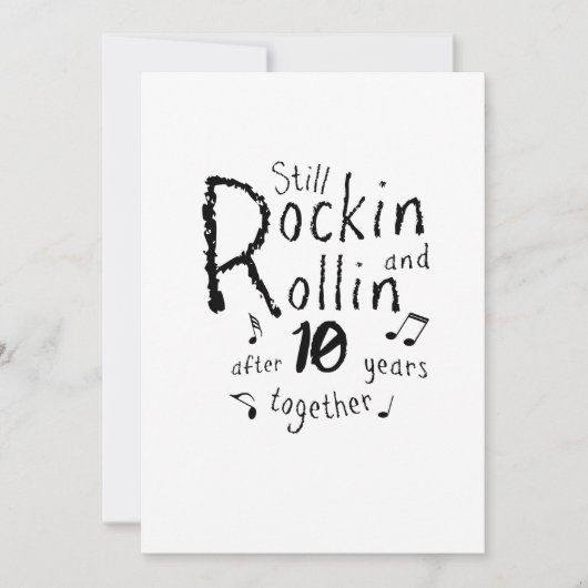 10de Jubileum - 10 jaar Jubileum paren Kaart (Voorkant)