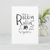 10de Jubileum - 10 jaar Jubileum paren Kaart (Staand voorkant)