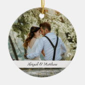 10de Jubileum van de Weddenschap Gifts Lovely Quot Keramisch Ornament (Voorkant)