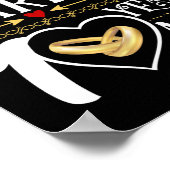 10de Jubileum van het huwelijk 10 jaar geleden get Poster (Hoek)