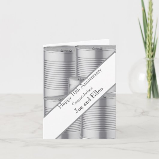 10de Jubileum van het Weddenschap, Tin Jubileum Kaart (Voorkant)