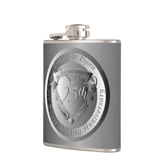 10e, 20e, 25e, 70e Jubileum Medallion Heupfles (Links)