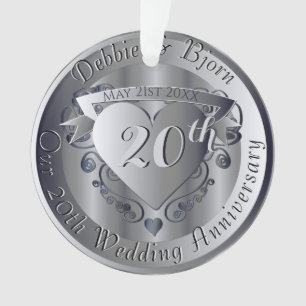 10e, 20e, 25e, 70e Jubileum van het huwelijk van M Ornament