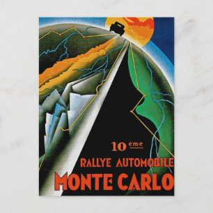 10e Automobile Rally de Monte Carlo Briefkaart