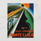 10e Automobile Rally de Monte Carlo Briefkaart (Voorkant)