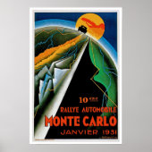 10e Automobile Rally de Monte Carlo Poster (Voorkant)