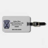 10e bagagelabel voor patches voor bergstreken (Voorkant horizontaal)