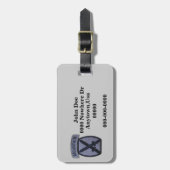 10e bagagelabel voor patches voor bergstreken (Voorkant verticaal)