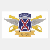 10e Berg divisie Luchtvaart (AVN) Rechthoekige Sticker (Voorkant)