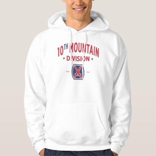 10e bergafdeling "Bergbeklimmer" Badge Hoodie (Voorkant)