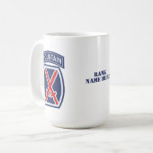 10e bergafdeling "Bergbeklimmer" Badge Koffiemok (Voorkant links)