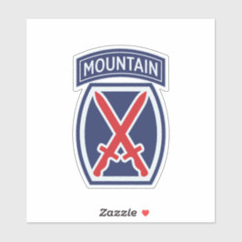 10e bergafdeling "Bergbeklimmer" Badge Sticker