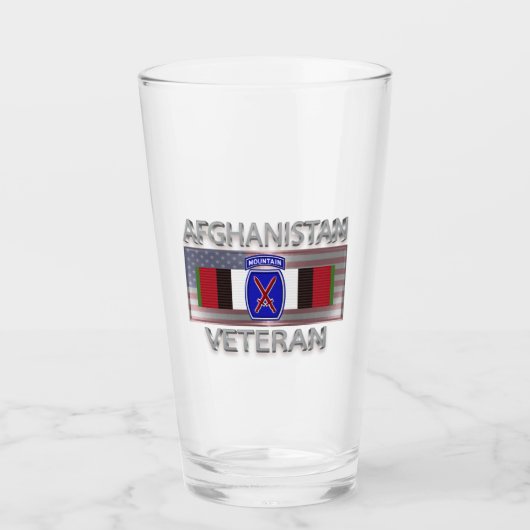 10e bergdivisie Afghaanse veteraan Glas (Voorkant)