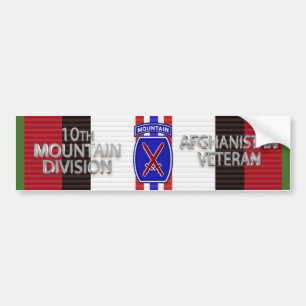10e Bergdivisie Afghanistan Veteraan Bumpersticker