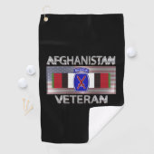 10e bergdivisie Afghanistan Veteraan Golfhanddoek (Insitu)