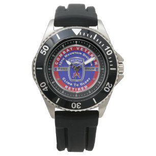 10e bergdivisie Afghanistan Veteraan Horloge