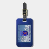 10e bergdivisie bagagelabel (Voorkant verticaal)