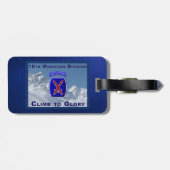 10e bergdivisie bagagelabel (Achterkant horizontaal)