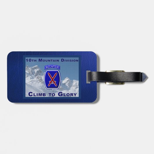 10e bergdivisie bagagelabel (Achterkant horizontaal)