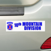 10e bergdivisie bumpersticker (Op auto)