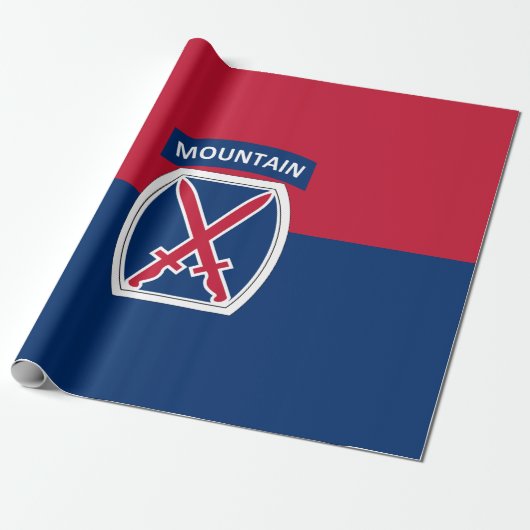 10e bergdivisie cadeaupapier (Uitgerold)