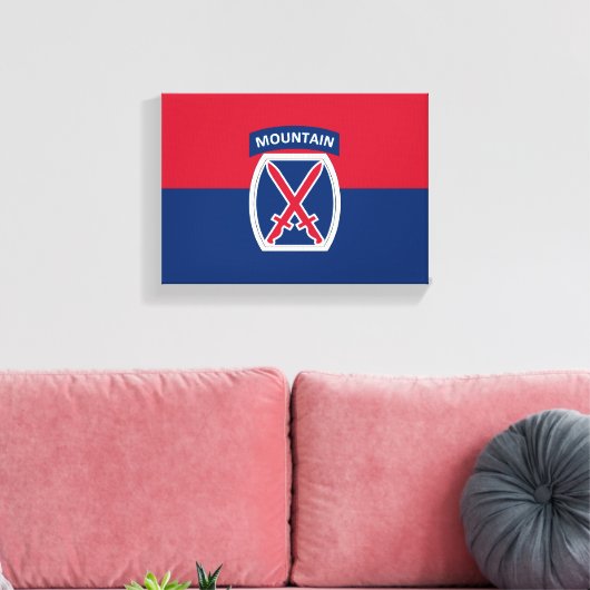 10e bergdivisie canvas afdruk (Insitu (Woonkamer))