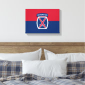 10e bergdivisie canvas afdruk (Insitu (Slaapkamer))