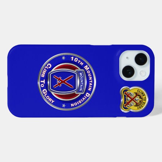 10e bergdivisie Case-Mate iPhone case (Achterkant (horizontaal))