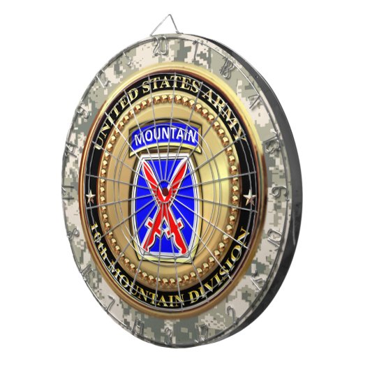 10e bergdivisie dartbord (Voorkant Rechts)