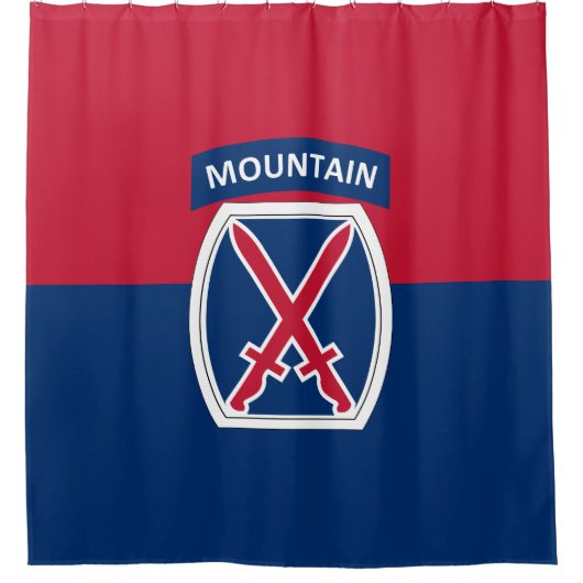 10e bergdivisie douchegordijn (Voorkant)