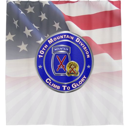 10e bergdivisie douchegordijn (Voorkant)