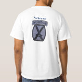 10e bergdivisie Fort Drum veterans veteranen T-shirt (Achterkant)