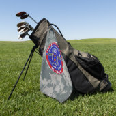 10e Bergdivisie Gepensioneerd Golfhanddoek (Groen)