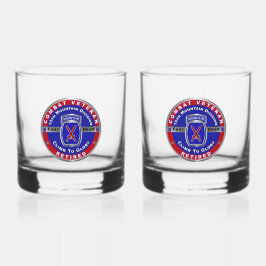 10e bergdivisie gepensioneerd whisky glas