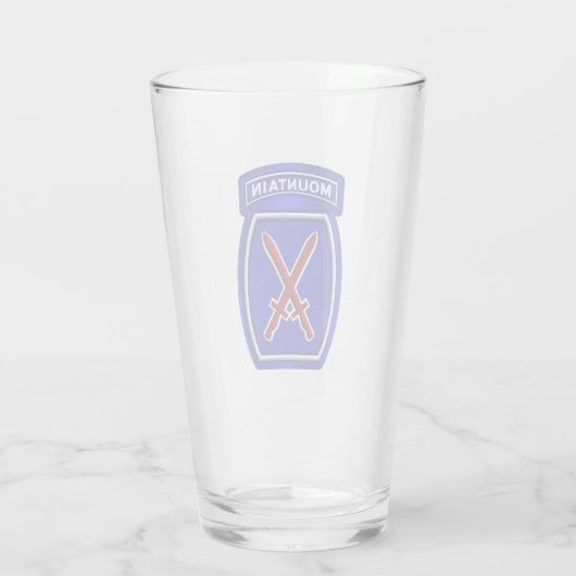 10e bergdivisie Gepersonaliseerd patch Glas (Achterkant)