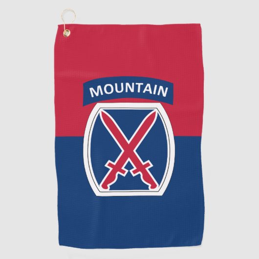 10e bergdivisie golfhanddoek (Voorkant)