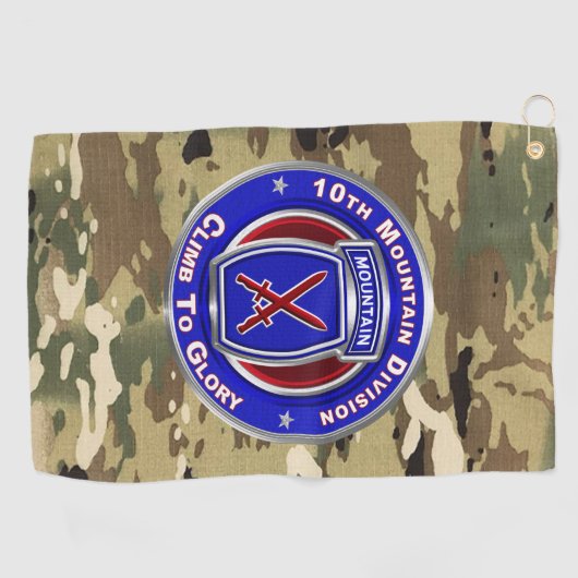 10e bergdivisie golfhanddoek (Horizontaal)